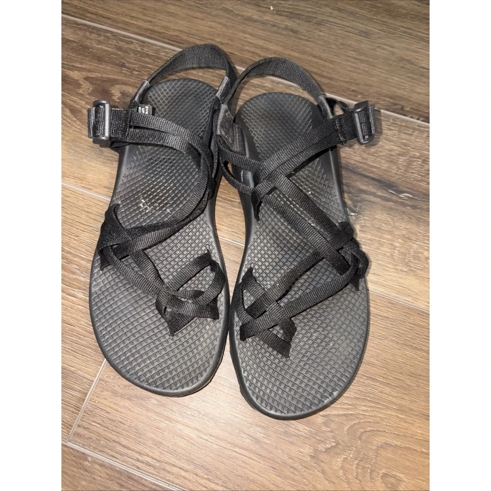 Chaco Z/Cloud X2 Women's Sandals Black Gray Strappy Comfort Hiking Size 10
